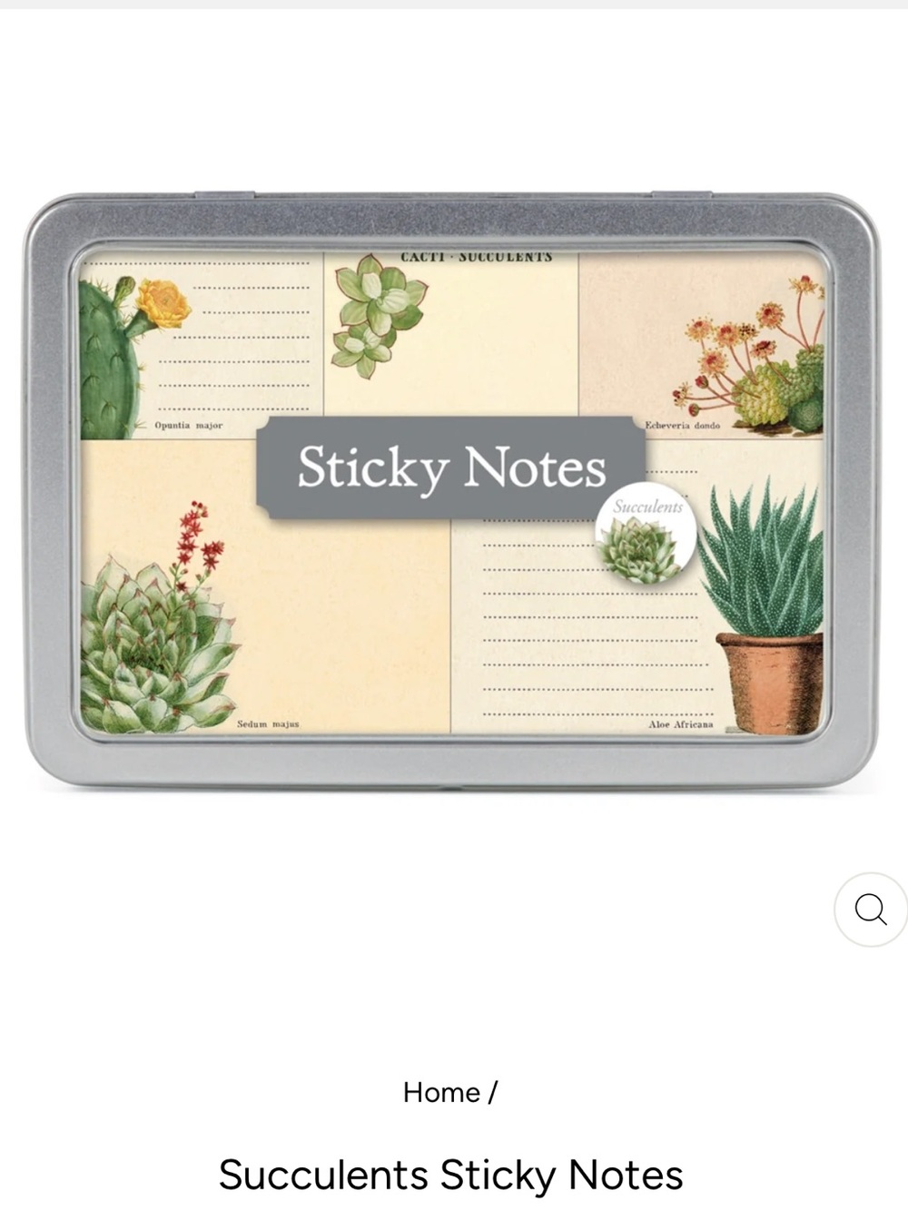 Cavallini &Co. Sticky Notes Succulents NWT 300 count 5 separate sticky note pads - Picture 3 of 16